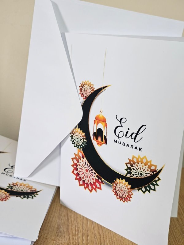 Eid Mubarak A5 Card Eid Moon