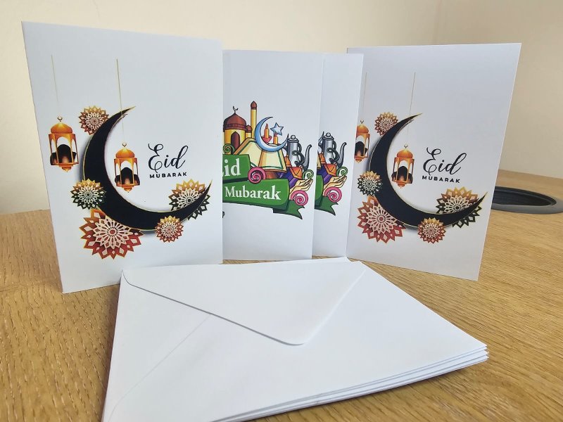 Eid Mubarak A7 Cards mix design